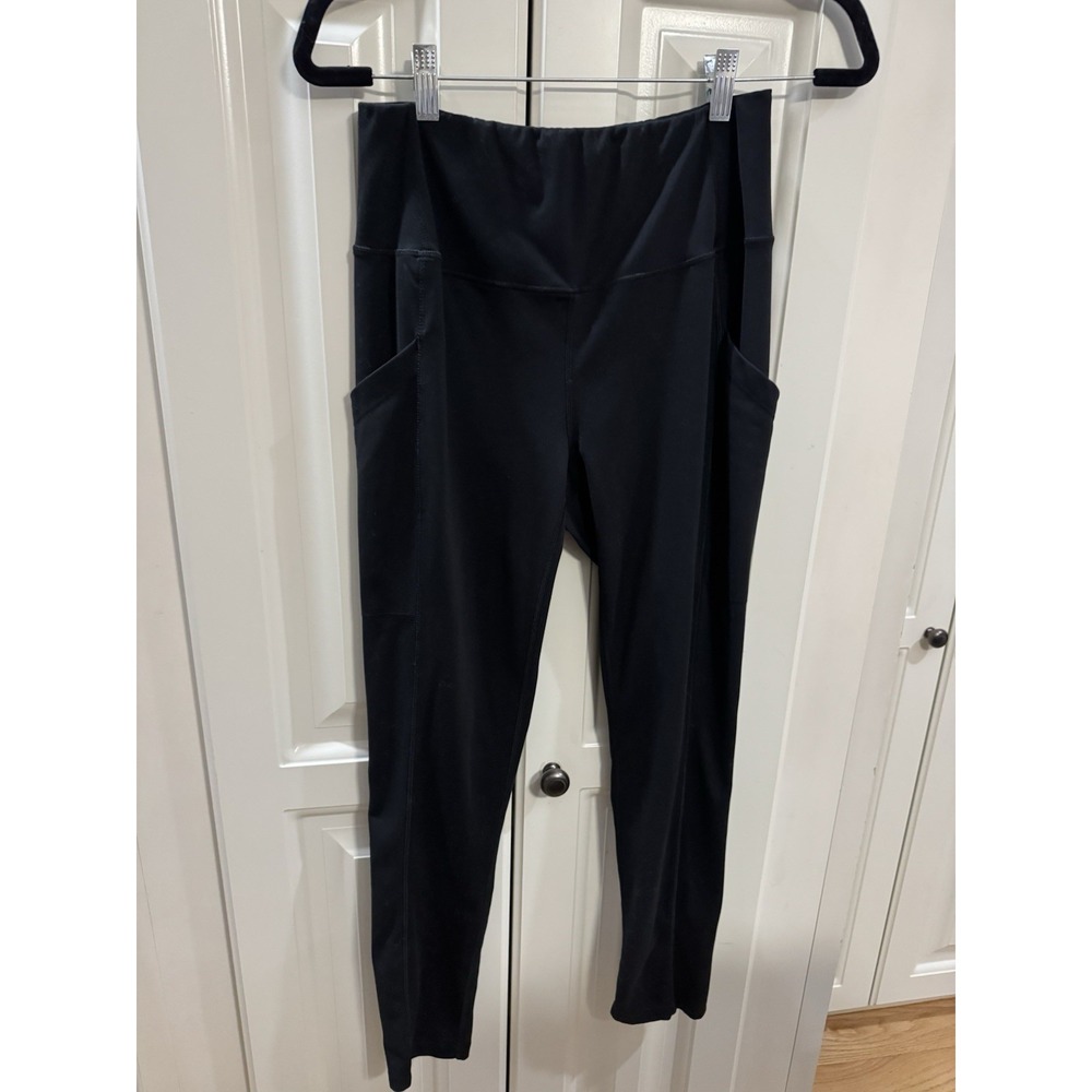 32 Degrees Cool‎ Black Pocket Leggings M/M Athleisure Workout Yoga Pants EUC